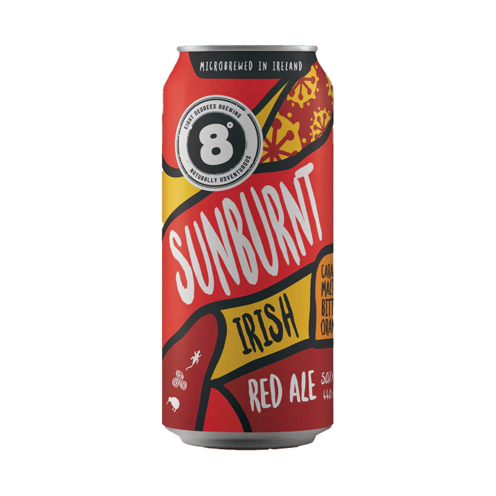 8 Degrees Sunburnt Irish Red Ale 5% - 440ml