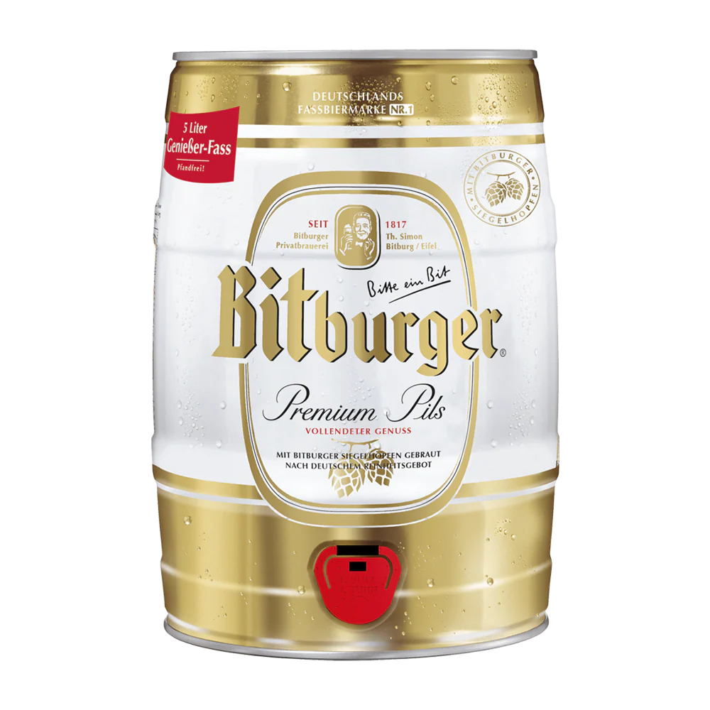 Bitburger 5 Litre Mini Party Keg
