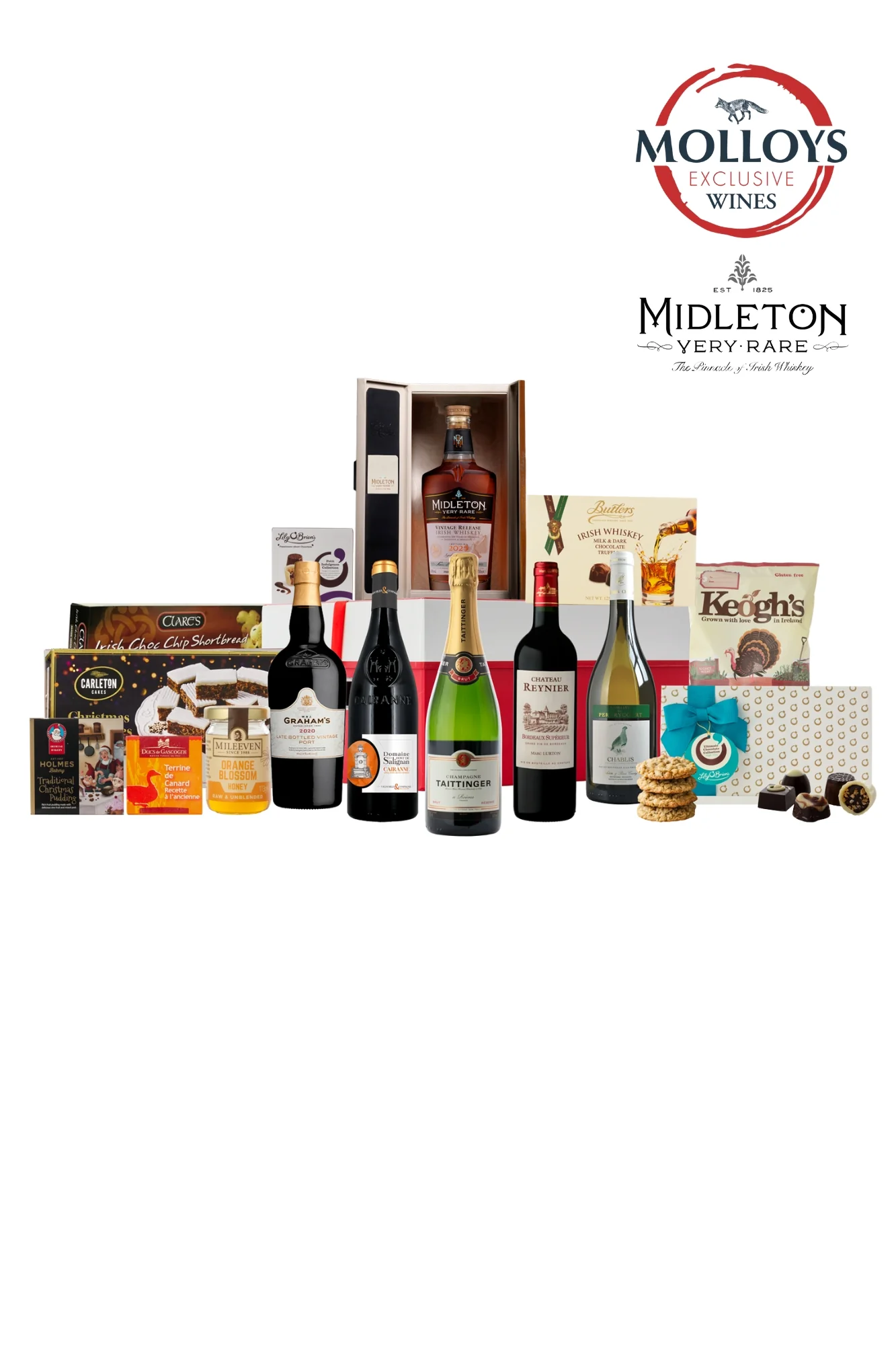 Diamond Christmas Hamper - Midleton Rare Whiskey, Chablis, Port & Treats
