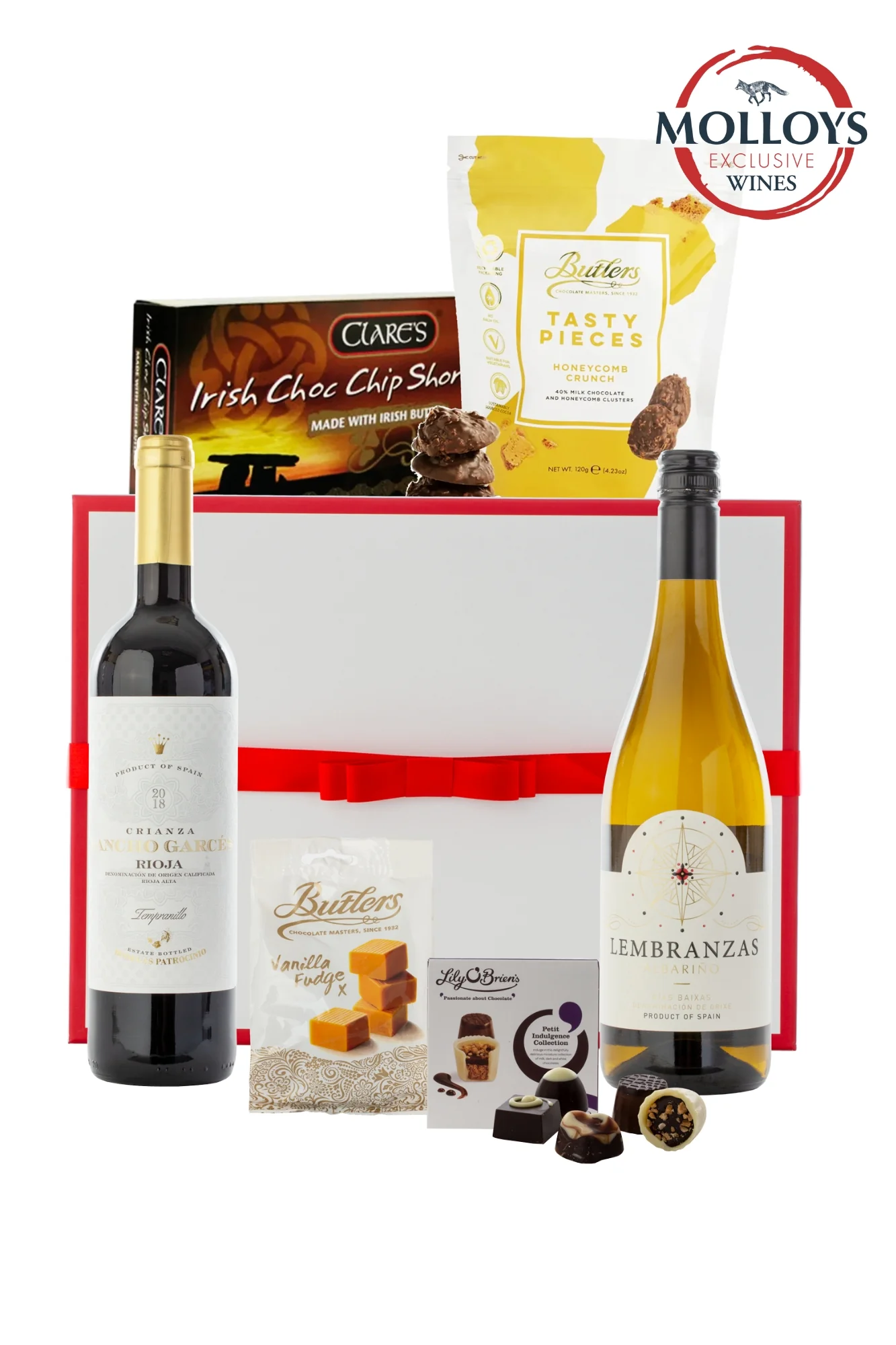 Larch Wine Hamper - Albarino, Rioja Crianza & Gourmet Treats