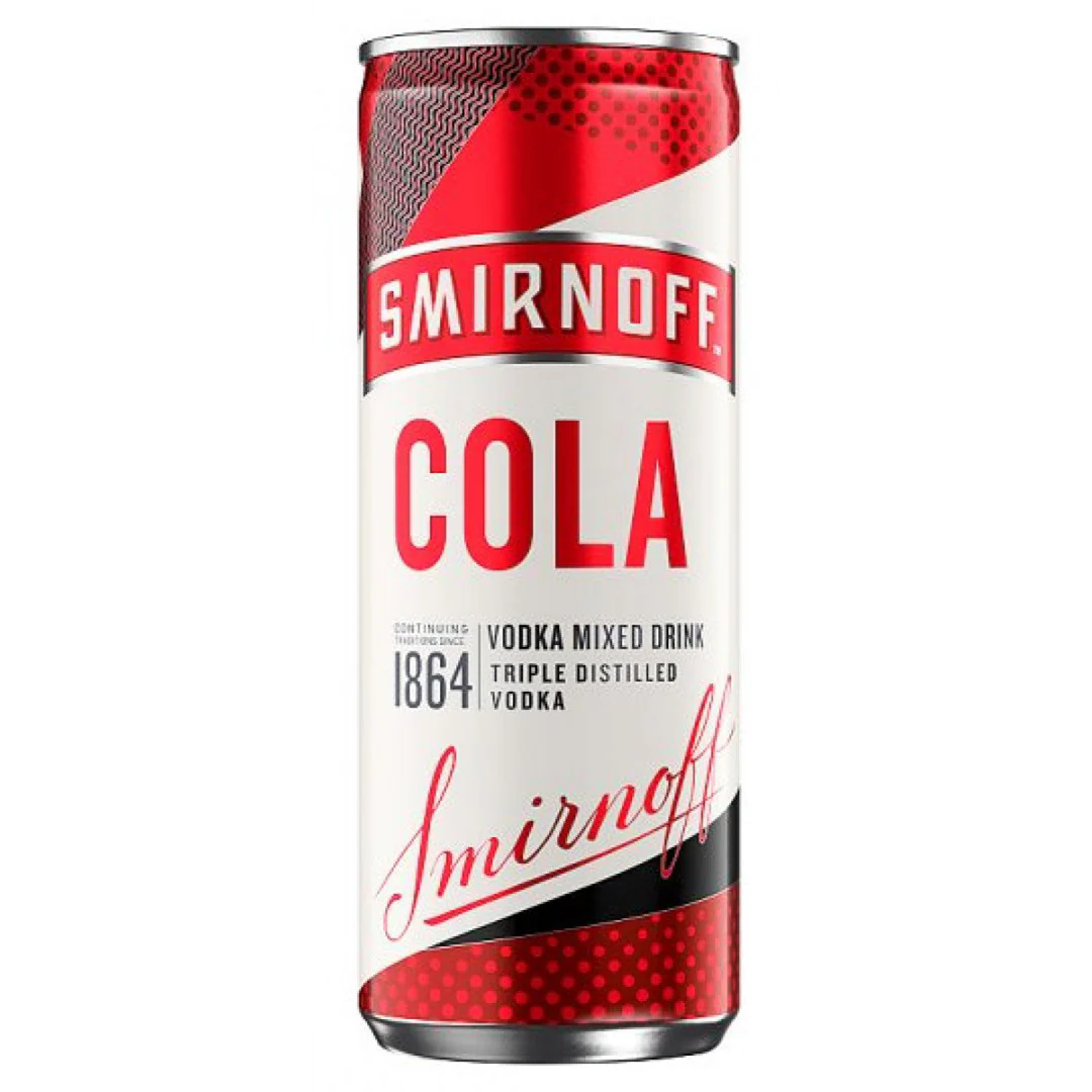 Smirnoff Vodka & Cola Ready to drink Premix 250ml
