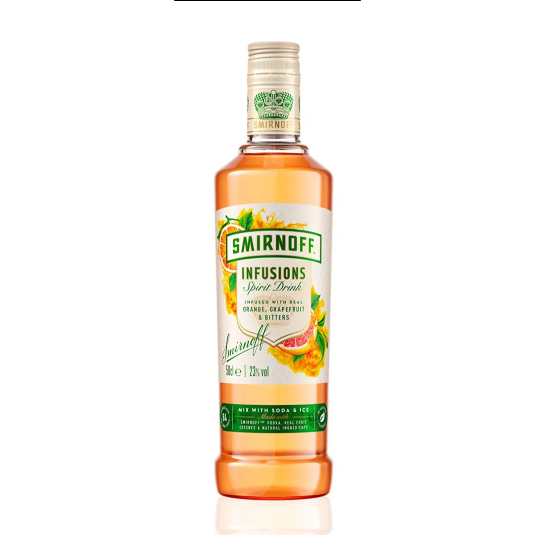 Smirnoff Infusions Orange & Grapefruit Vodka 50cl